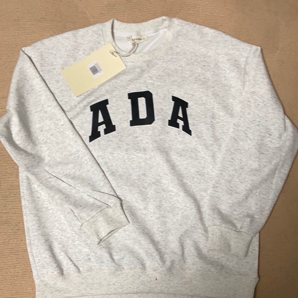 Women’s ADA Oversized Sweatershirt Light Grey Malange size Small